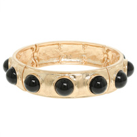 BEZEL SET CABOCHON STRETCH BRACELET