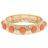 BEZEL SET CABOCHON STRETCH BRACELET