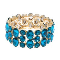 ROUND AND OVAL CUT CRYSTAL BRACELET