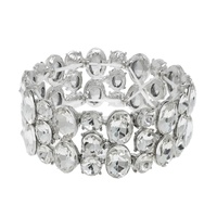 ROUND AND OVAL CUT CRYSTAL BRACELET
