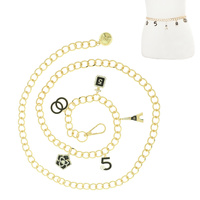 PARIS LUXURY CHARM CHAIN BELT