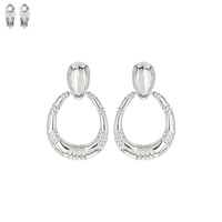 CIRCLE METAL CLIP EARRING