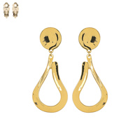 METAL LOOP DROP CLIP EARRING