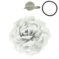 2 IN 1 ROSE BLOOM HAIR CLIP BROOCH PIN