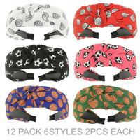 GAME DAY THEME TOP KNOTTED HEADBAND