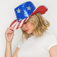 WESTERN AMERICAN FLAG COWBOY HAT