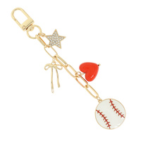 LOVE OF THE GAME BAG CHARM KEYCHAIN