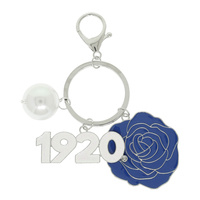 SORORITY THEME BAG CHARM KEYCHAIN