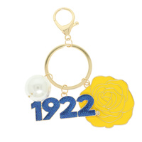 SORORITY THEME BAG CHARM KEYCHAIN