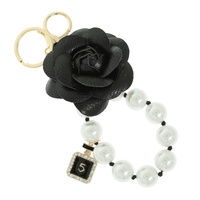 FLORAL BLOOM BAG CHARM KEYCHAIN