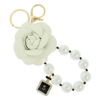 FLORAL BLOOM BAG CHARM KEYCHAIN