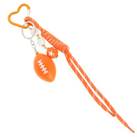 FOOTBALL WRISTLET KEYCHAIN BAG CHARM