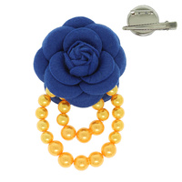 FLORAL BLOOM FELT HAIR CLIP / BROOCH PIN
