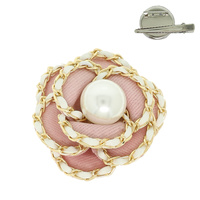 FABRIC FLOWER HAIR CLIP / BROOCH PIN