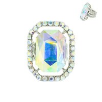 REC RHINESTONE STRETCH RING