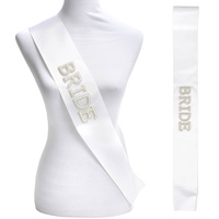 BRIDE TO BE SATIN SASH